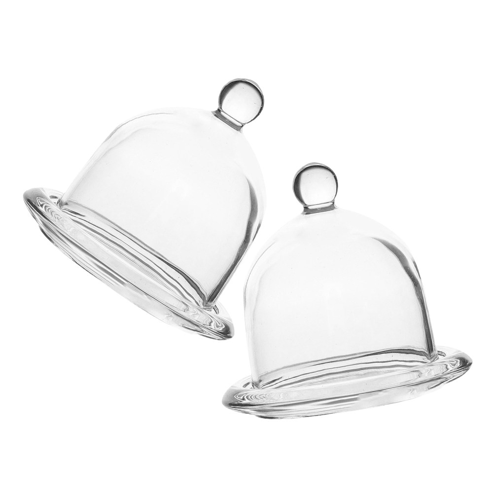 Plastic Dome Clear - 2 шт. мини-подставки для тортов из