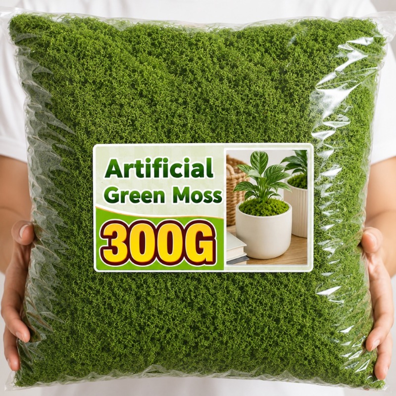 Sphagnum Moss Dry - Искусственный зеленый мох для поделок, декора