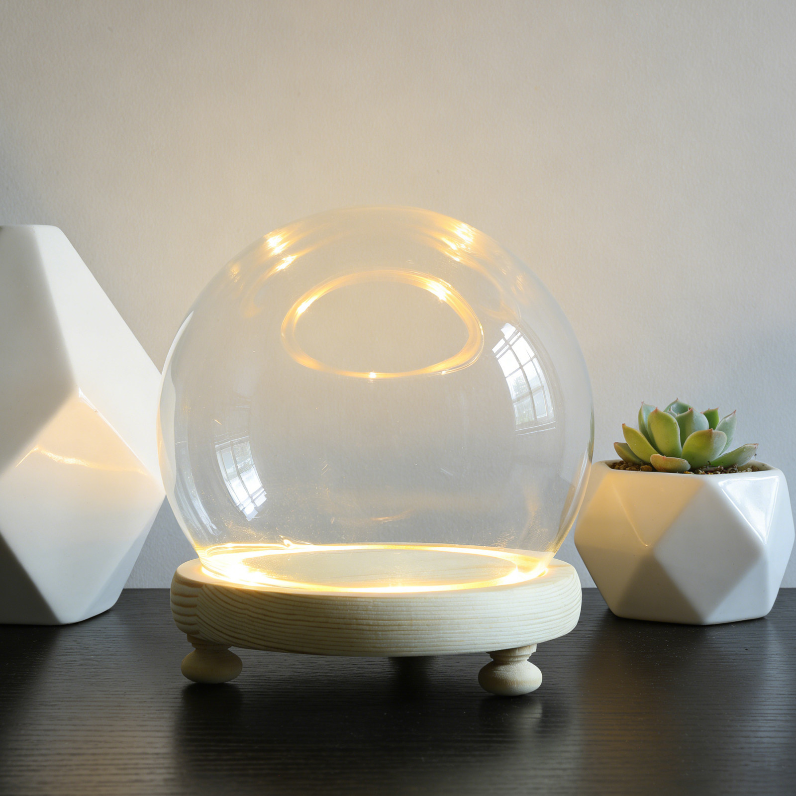 Стеклянный купол для сухоцвето – обзор и цена Plastic Dome Clear