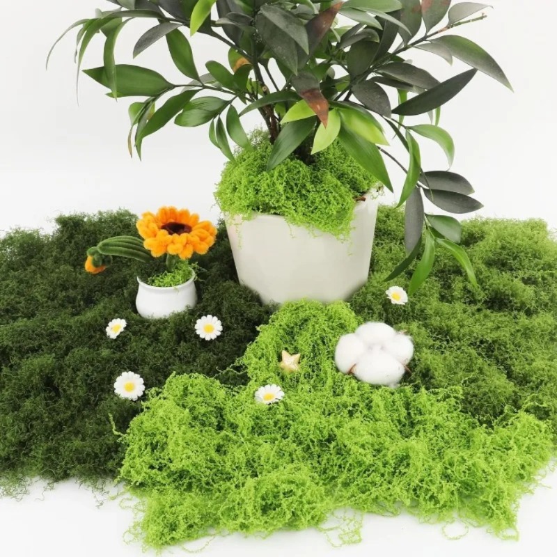 Искусственный зеленый мох для  – обзор и цена Sphagnum Moss Dry