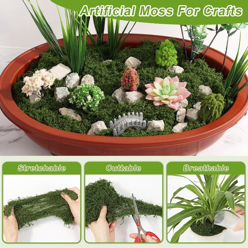 Искусственные зеленые растения – обзор и цена Sphagnum Moss Dry